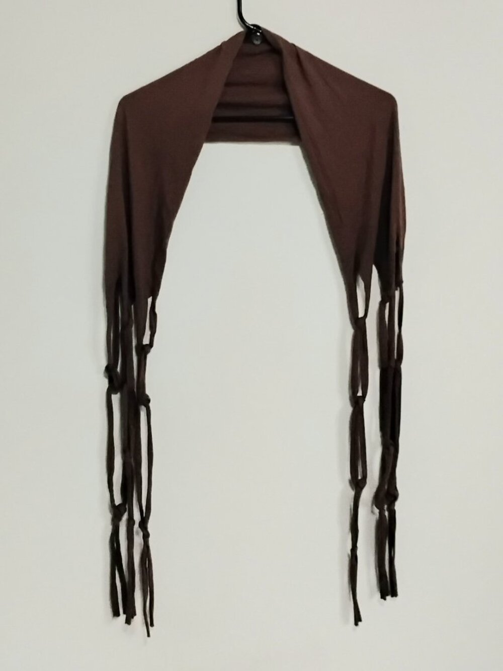 3/$25 Beautiful 80" Relaxed Stretchy Brown Scarf with Knotted Lengths NWOT!!